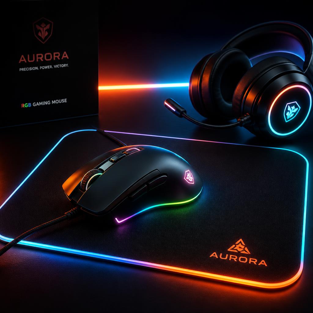 Customer unboxing RGB Gaming Mouse + Pad